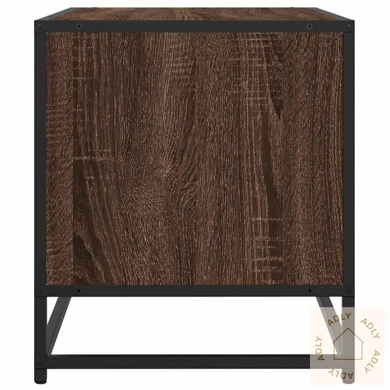 Tv-Benk Brun Eik 270X40X46 Cm Konstruert Tre