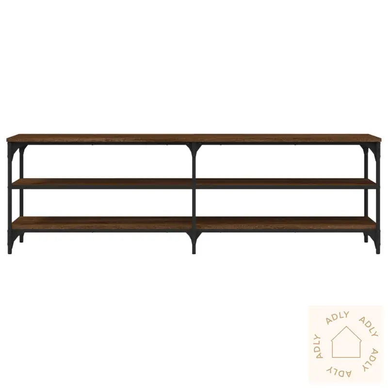 Tv-Benk Brun Eik 160X30X50 Cm Konstruert Tre
