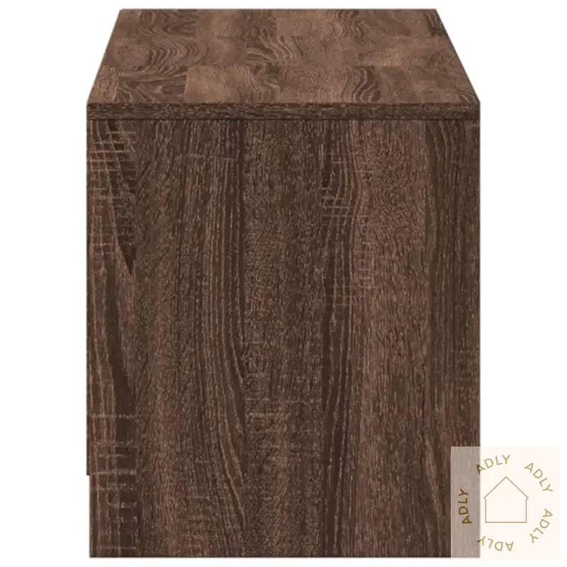 Tv-Benk Med Led Brun Eik 140X34X40 Cm Konstruert Tre