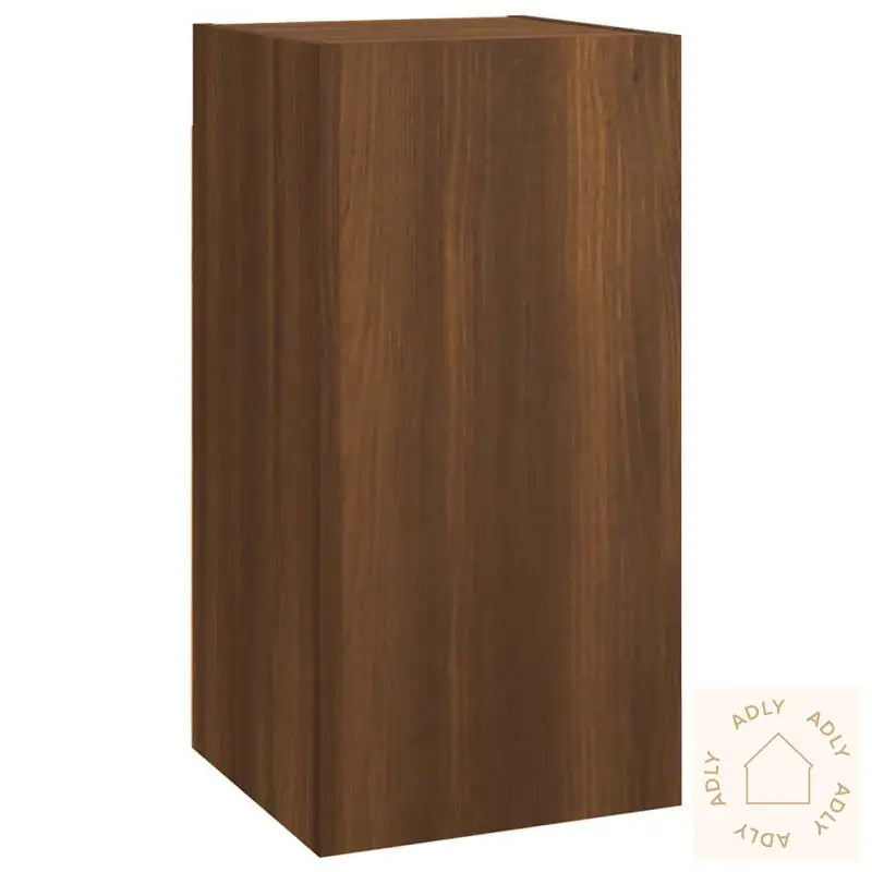 Tv-Benk Brun Eik 30,5X30X60 Cm Konstruert Tre