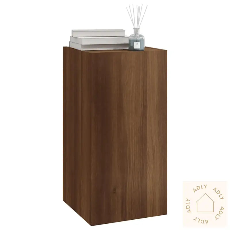 Tv-Benk Brun Eik 30,5X30X60 Cm Konstruert Tre