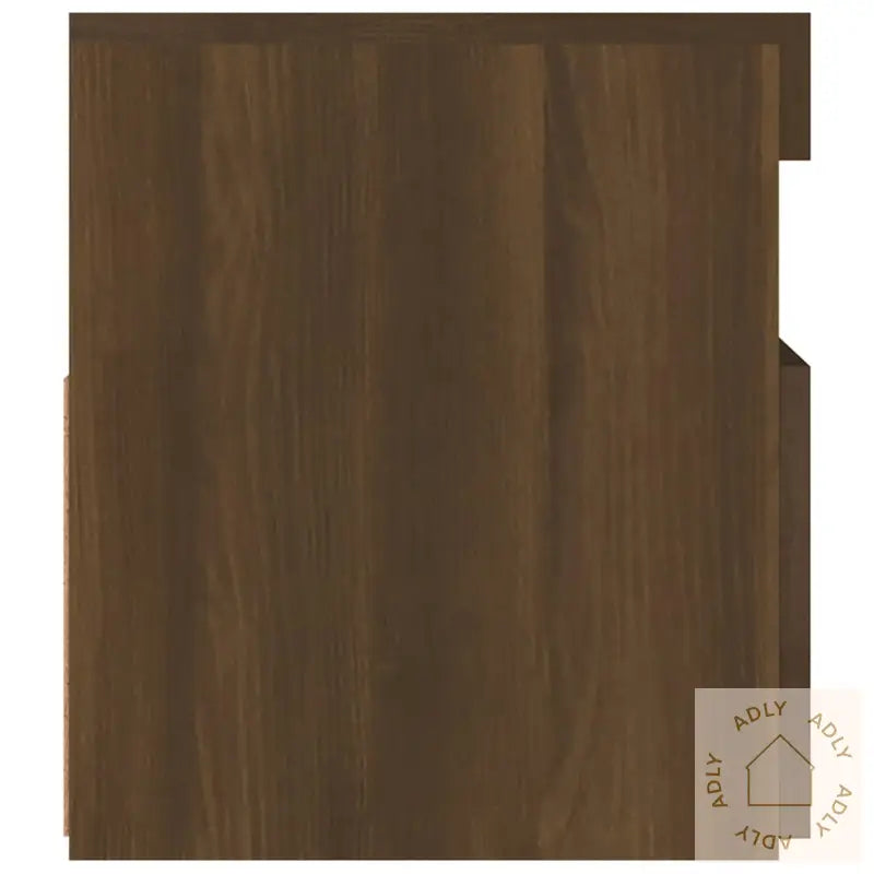 Tv-Benk Med Led-Lys Brun Eik 90X35X40 Cm