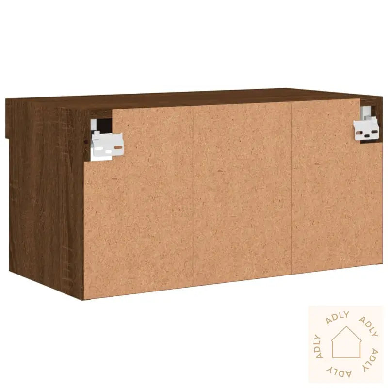 Tv-Benk Med Led Brun Eik 60X30X30 Cm