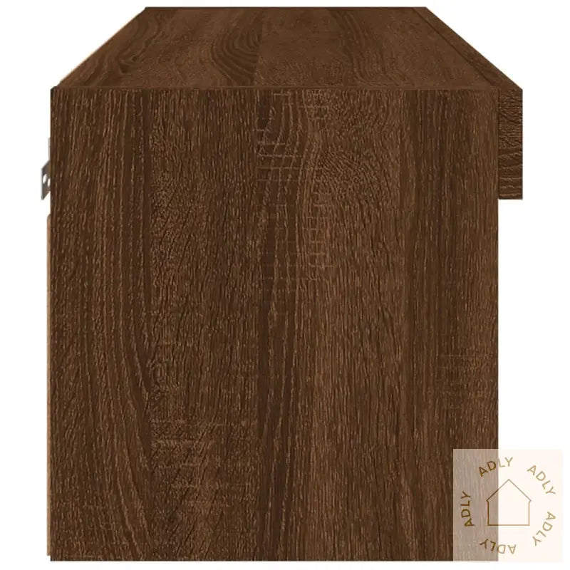 Tv-Benk Med Led Brun Eik 60X30X30 Cm