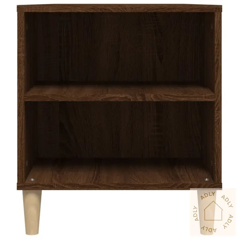 Tv-Benk Brun Eik 102X44,5X50 Cm Konstruert Tre