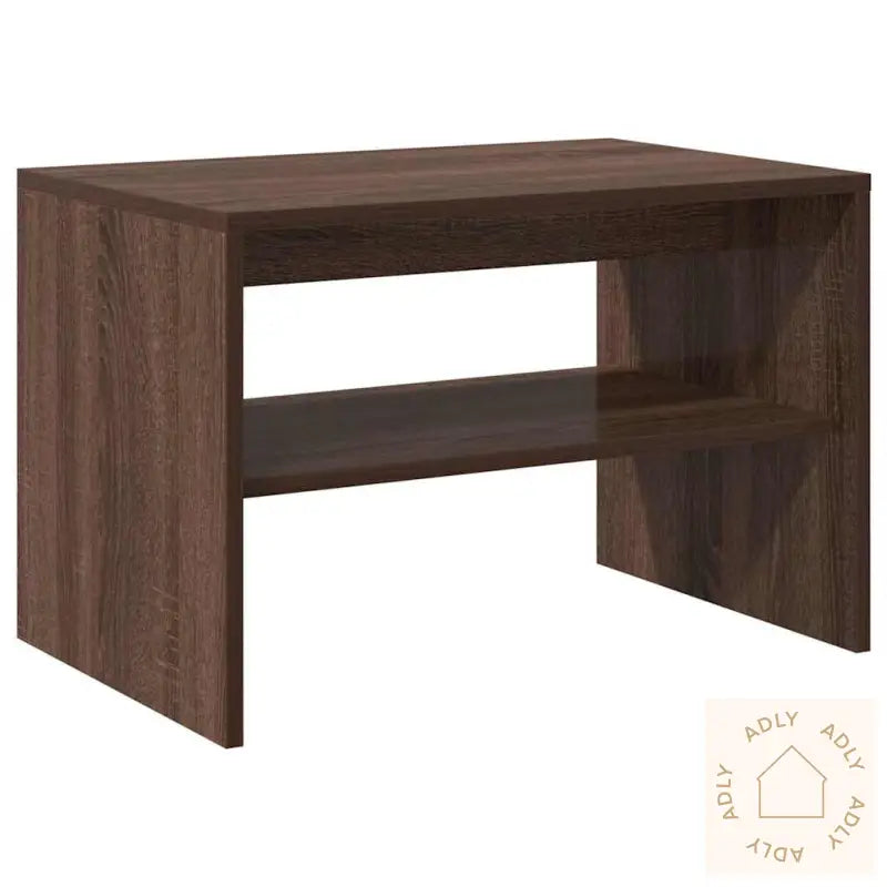 Tv-Benk Brun Eik 60X40X40 Cm Konstruert Tre