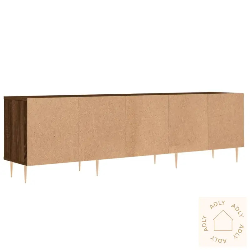 Tv-Benk Brun Eik 150X30X44,5 Cm Konstruert Tre