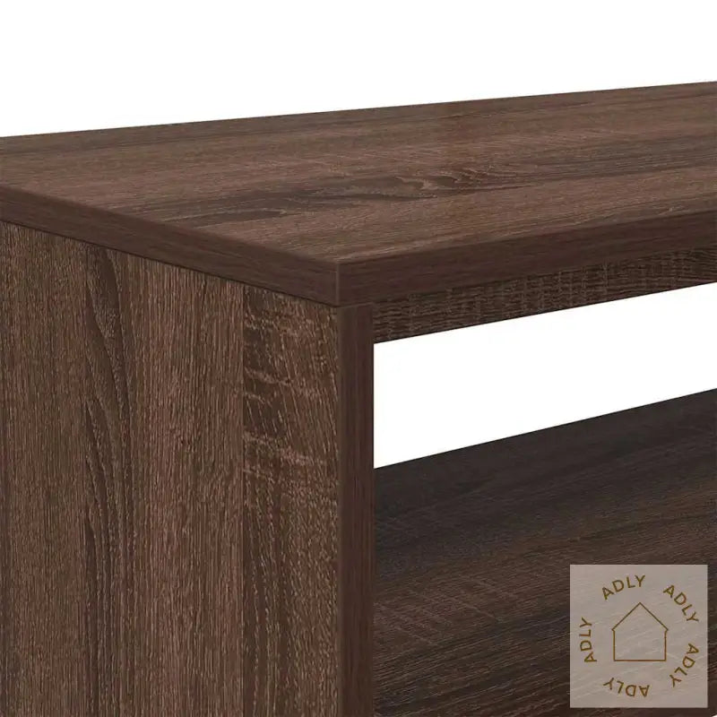 Tv-Benk Brun Eik 60X40X40 Cm Konstruert Tre