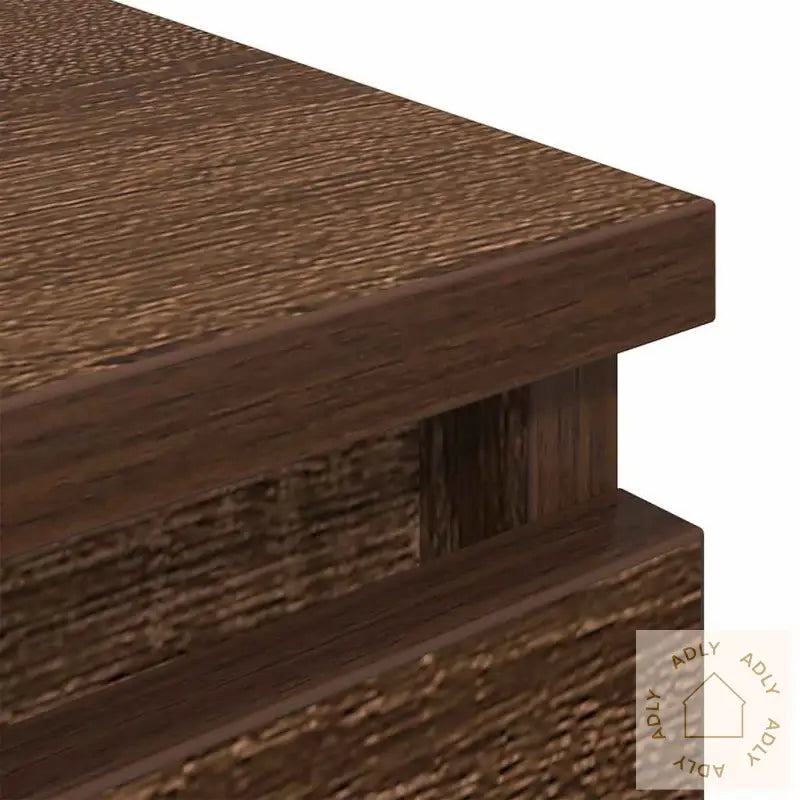 Tv-Benk Brun Eik 60X35X54 Cm Konstruert Tre