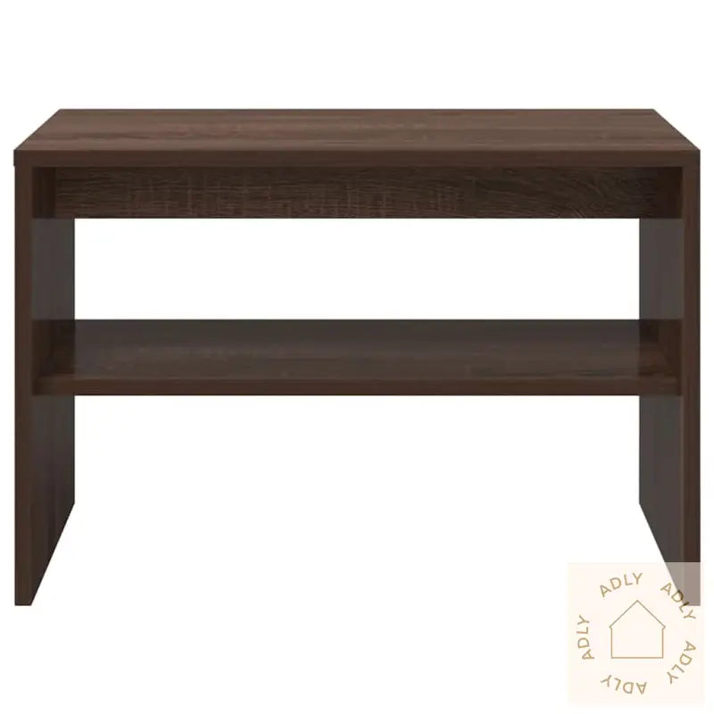 Tv-Benk Brun Eik 60X40X40 Cm Konstruert Tre