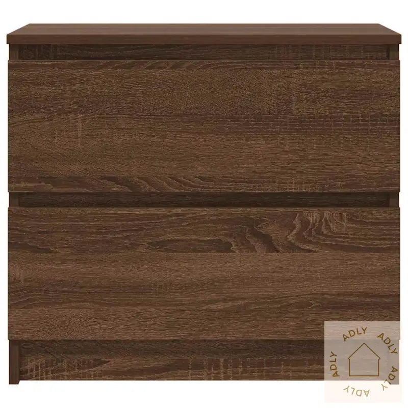 Tv-Benk Brun Eik 60X35X54 Cm Konstruert Tre