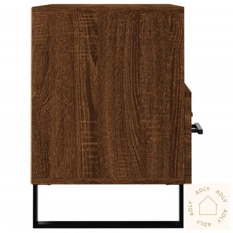 Tv-Benk Brun Eik 80X36X50 Cm Konstruert Tre