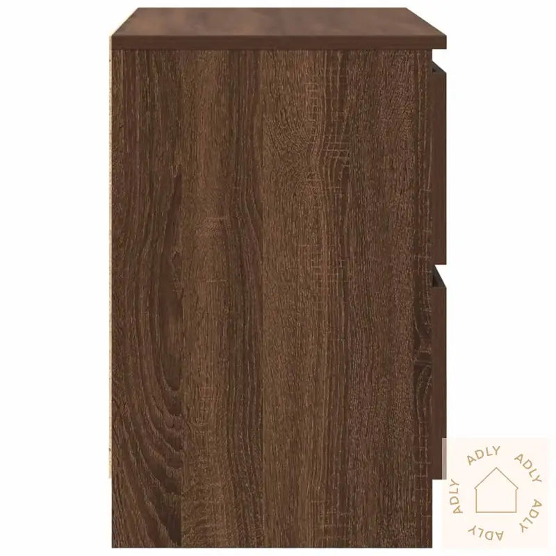 Tv-Benk Brun Eik 60X35X54 Cm Konstruert Tre