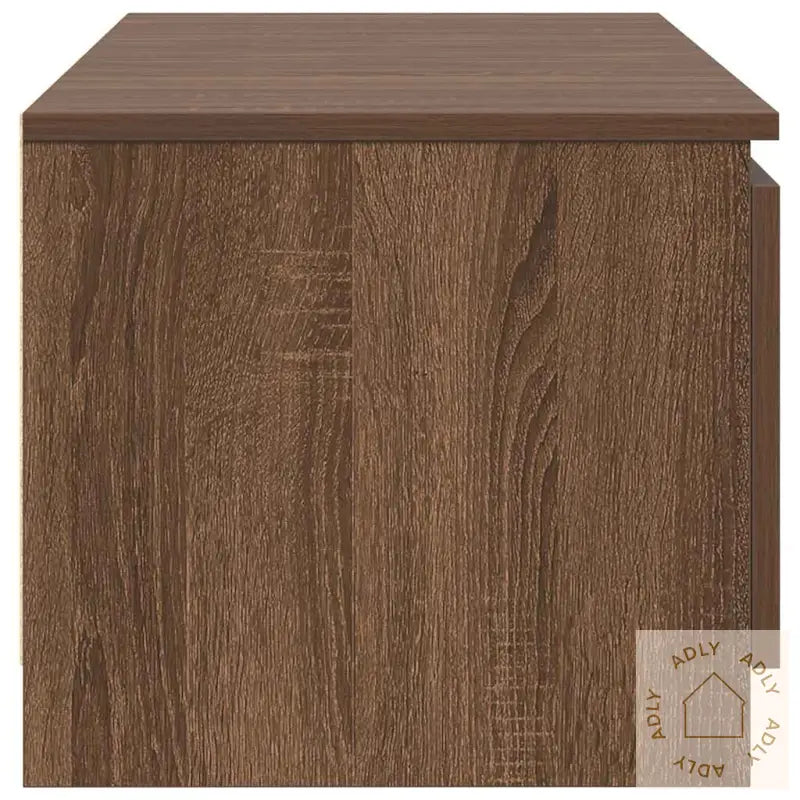 Tv-Benk Brun Eik 140X40X35,5 Cm Konstruert Tre