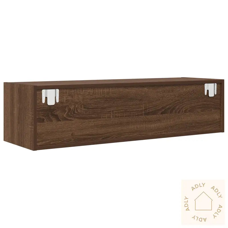 Tv-Benk Brun Eik 100X31X25,5 Cm Konstruert Tre