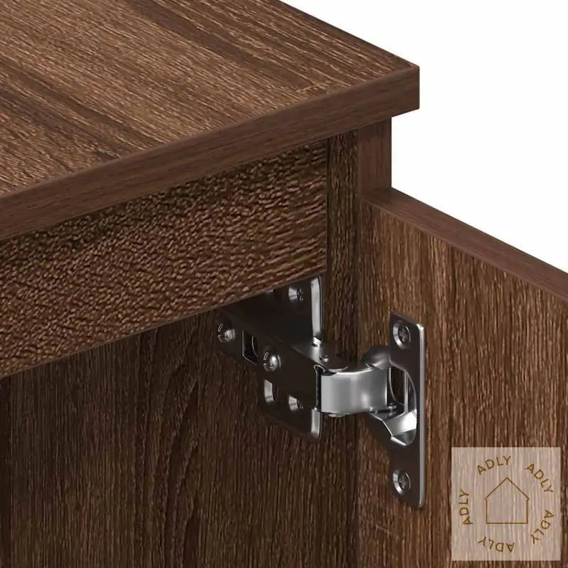 Tv-Benk Brun Eik 140X40X35,5 Cm Konstruert Tre