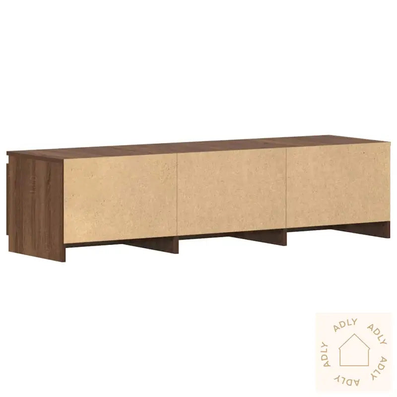 Tv-Benk Brun Eik 140X40X35,5 Cm Konstruert Tre