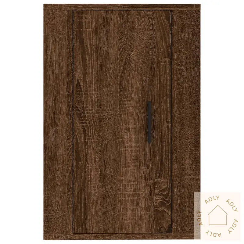 Vegghengt Tv-Benk Brun Eik 40X34,5X60 Cm