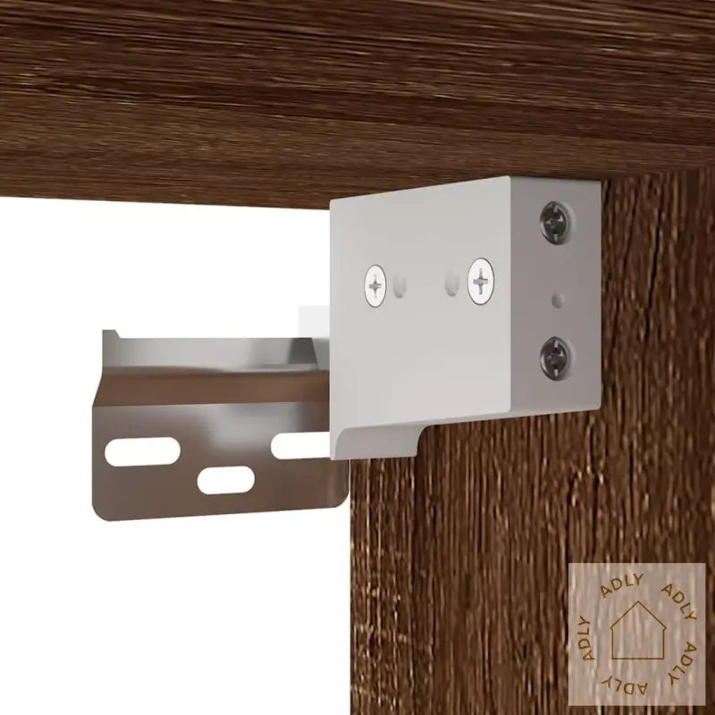 Vegghengt Tv-Benk Brun Eik 40X34,5X60 Cm