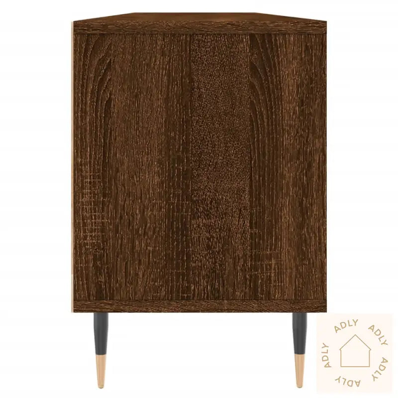 Tv-Benk Brun Eik 150X30X44,5 Cm Konstruert Tre