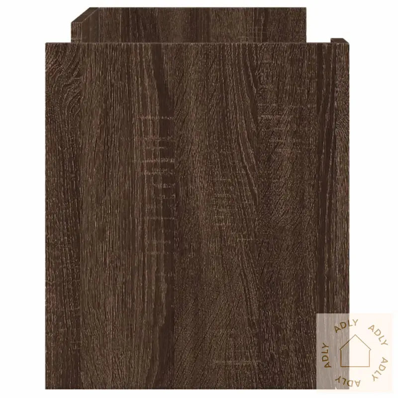 Tv-Benk Brun Eik 80X35X40 Cm Konstruert Tre