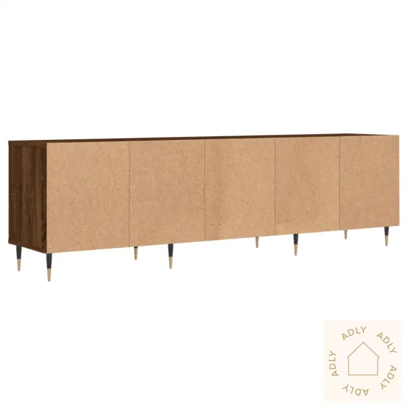 Tv-Benk Brun Eik 150X30X44,5 Cm Konstruert Tre