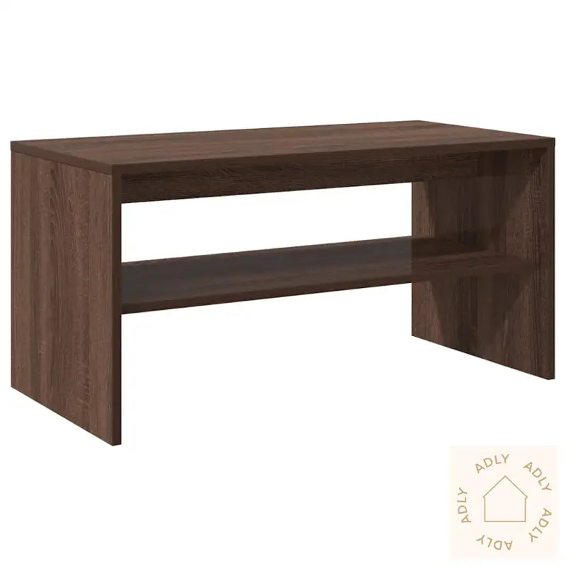 Tv-Benk Brun Eik 80X40X40 Cm Konstruert Tre