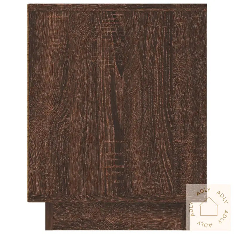 Tv-Benk Brun Eik 80X35X45 Cm Konstruert Tre