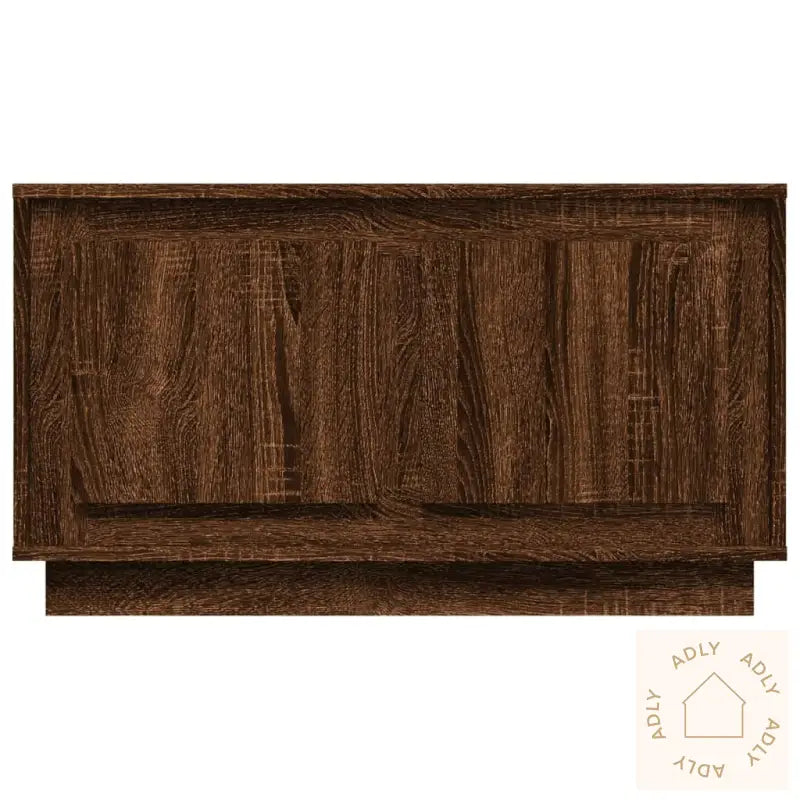 Tv-Benk Brun Eik 80X35X45 Cm Konstruert Tre