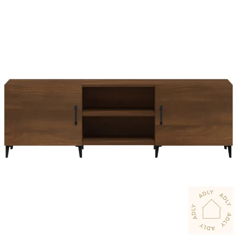 Tv-Benk Brun Eik 150X30X50 Cm Konstruert Tre