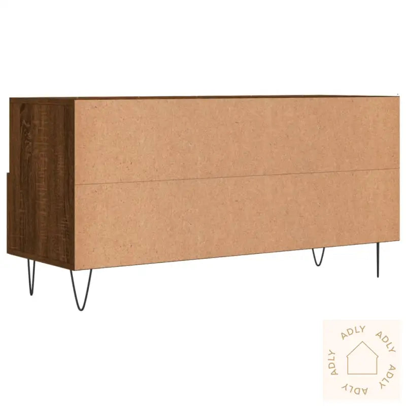 Tv-Benk Brun Eik 102X36X50 Cm Konstruert Tre