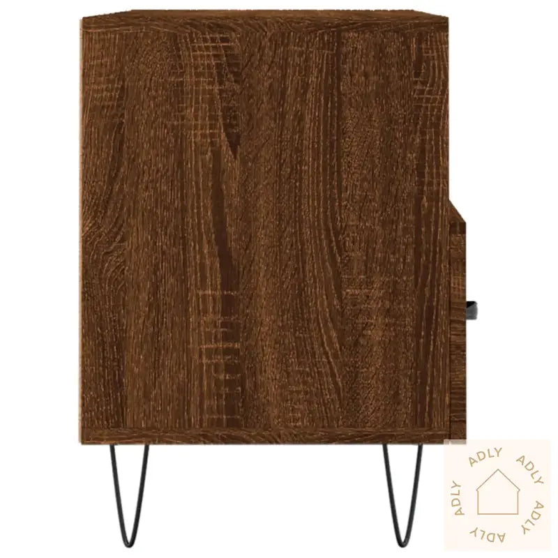 Tv-Benk Brun Eik 80X36X50 Cm Konstruert Tre