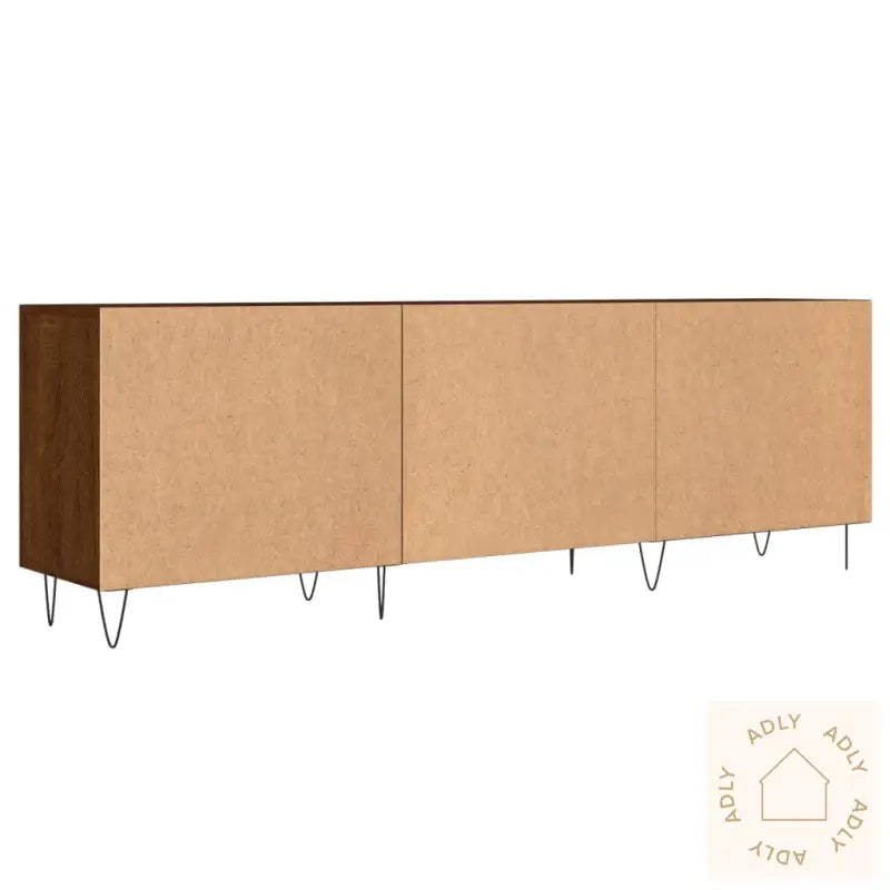 Tv-Benk Brun Eik 150X30X50 Cm Konstruert Tre