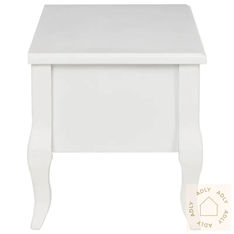 Tv-Benk Hvit 100X35X35 Cm Tre