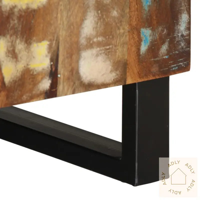 Tv-Benk 80X33X46 Cm Gjenvunnet Heltre Og Konstruert Tre