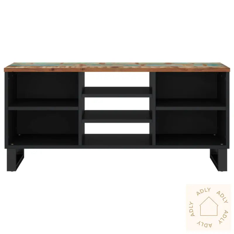 Tv-Benk 100X33X46 Cm Gjenvunnet Heltre Og Konstruert Tre