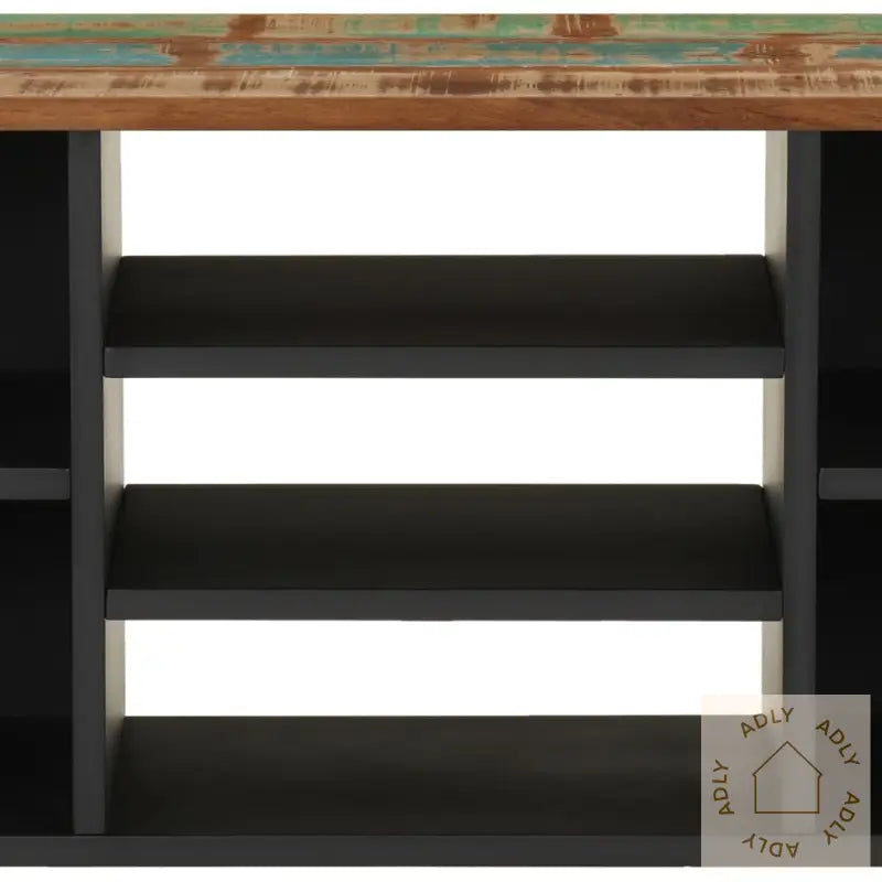 Tv-Benk 100X33X46 Cm Gjenvunnet Heltre Og Konstruert Tre