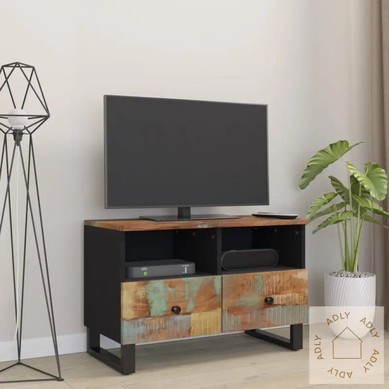 Tv-Benk 70X33X46Cm Gjenvunnet Heltre