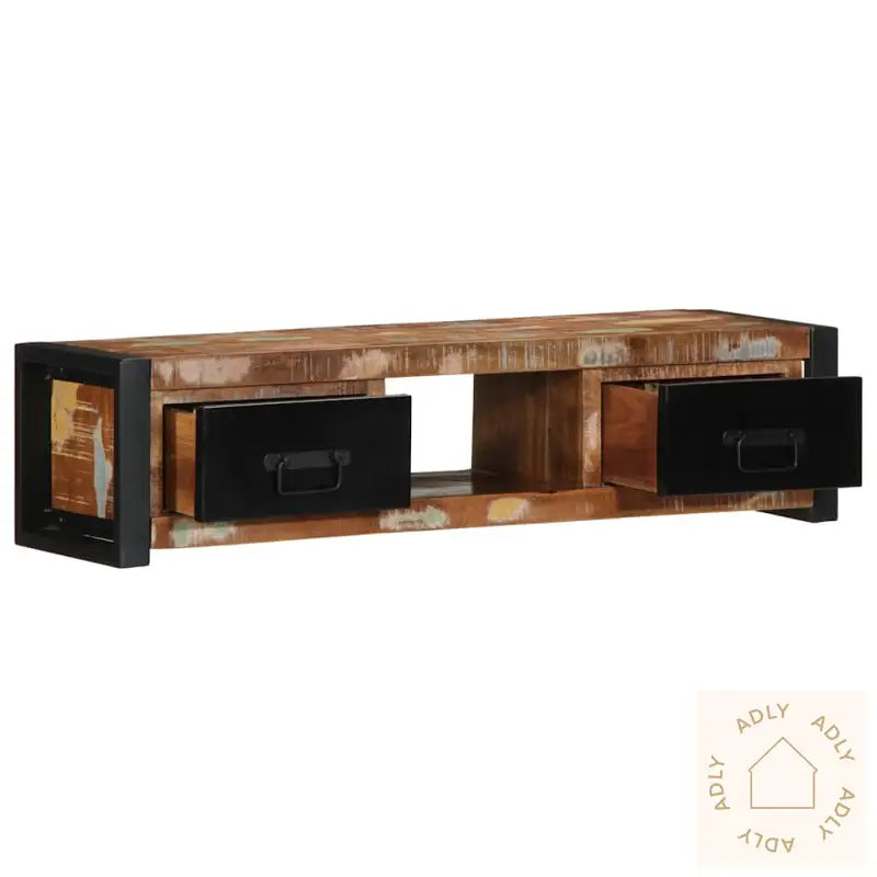 Tv-Benk 100X30X25 Cm Gjenvunnet Heltre