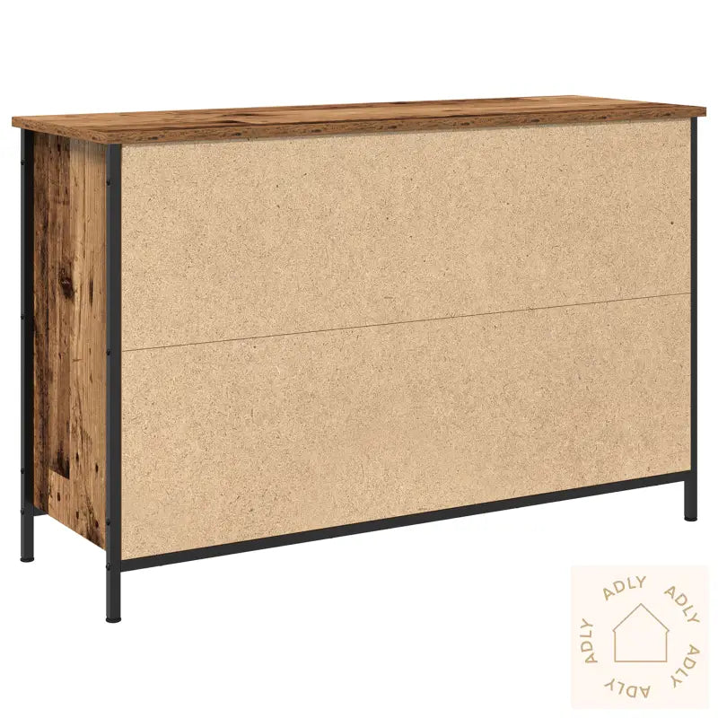 Tv-Skap Artisan Eik 101X35X65 Cm Konstruert Tre Og Stål