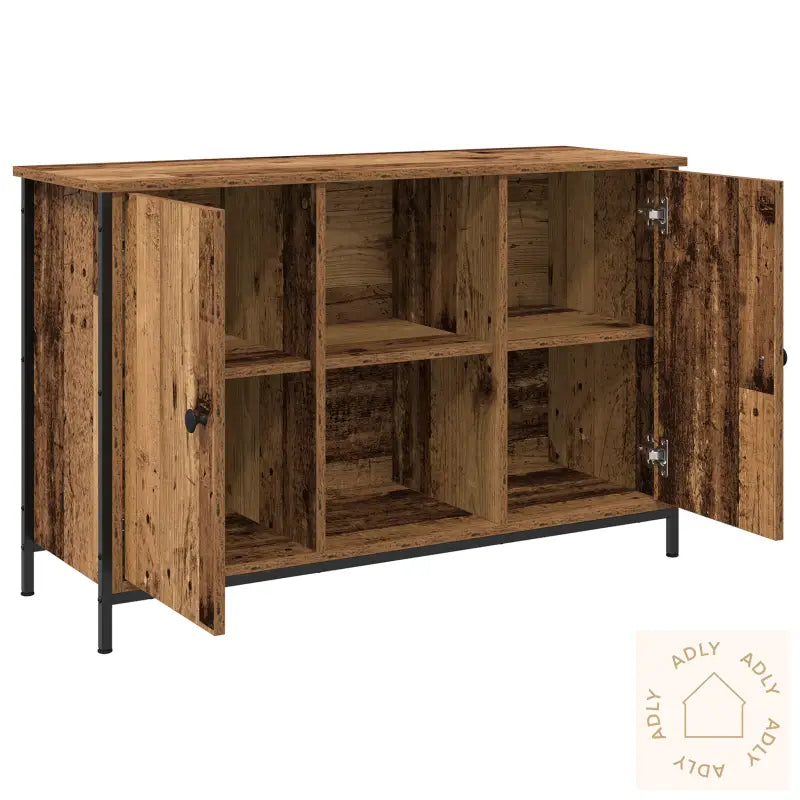 Tv-Skap Artisan Eik 101X35X65 Cm Konstruert Tre Og Stål