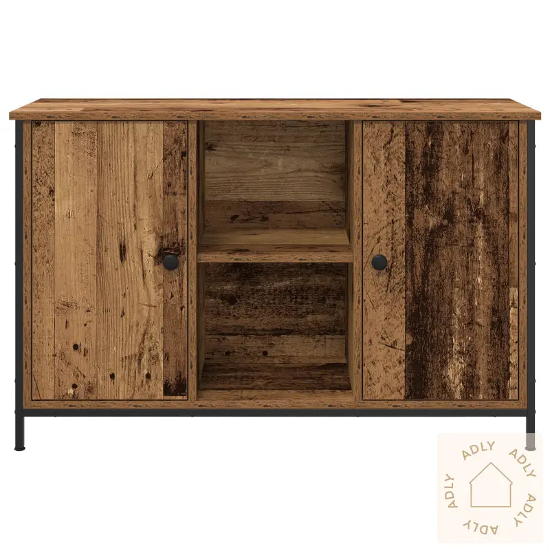 Tv-Skap Artisan Eik 101X35X65 Cm Konstruert Tre Og Stål