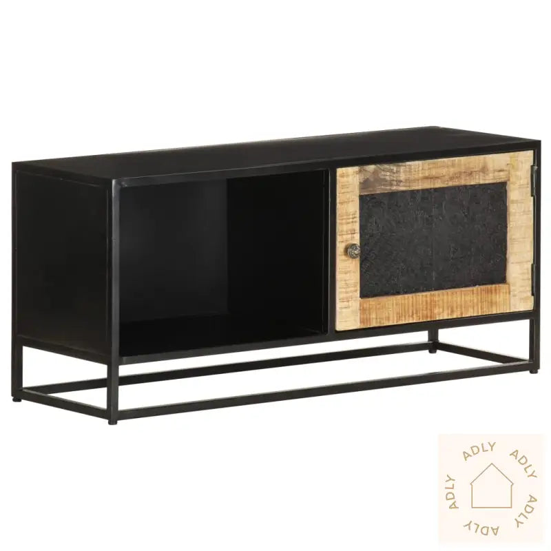 Tv-Benk 90X30X40 Cm Grov Heltre Mango