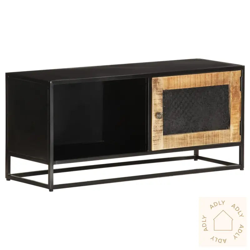 Tv-Benk 90X30X40 Cm Grov Heltre Mango