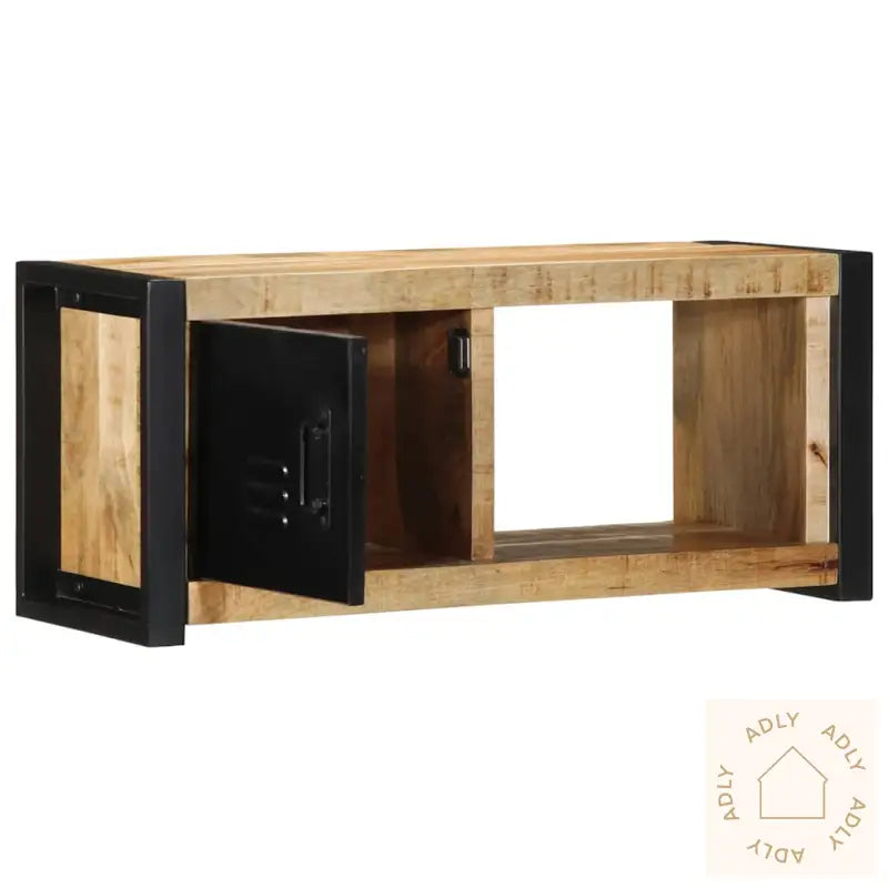 Tv-Benk 80X30X35 Cm Grovt Heltre Mangotre