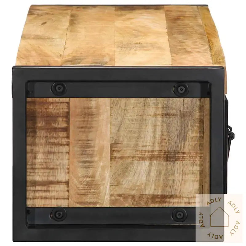 Tv-Benk 100X30X25 Cm Grovt Heltre Mangotre