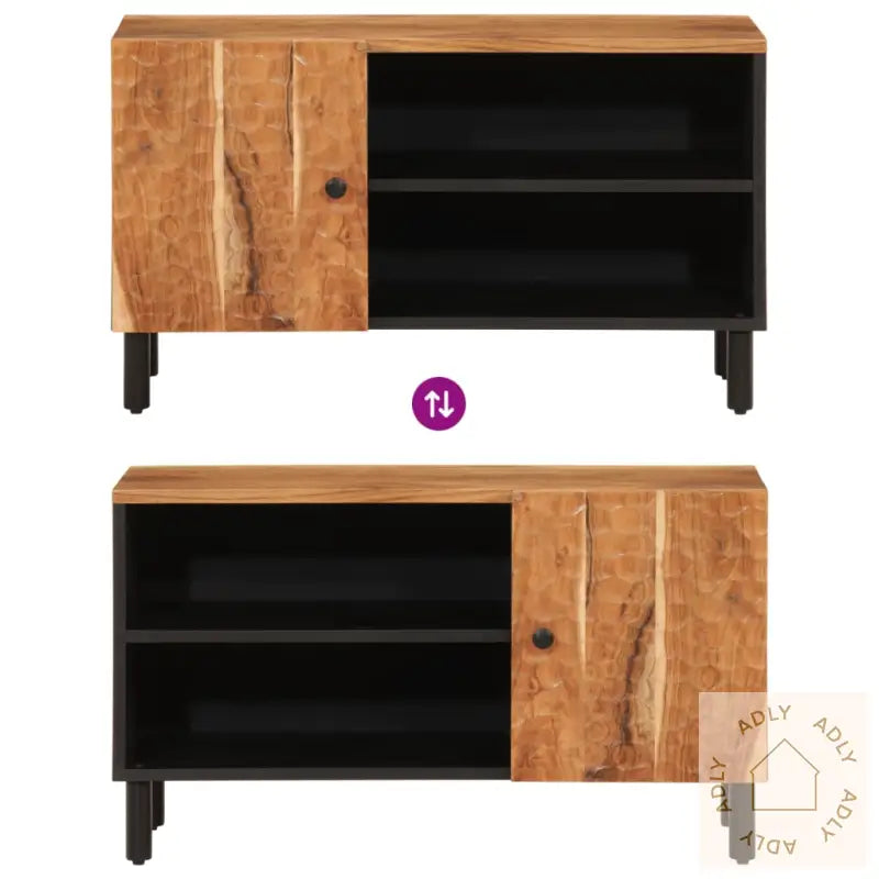 Tv-Benk 80X33X46 Cm Heltre Akasie