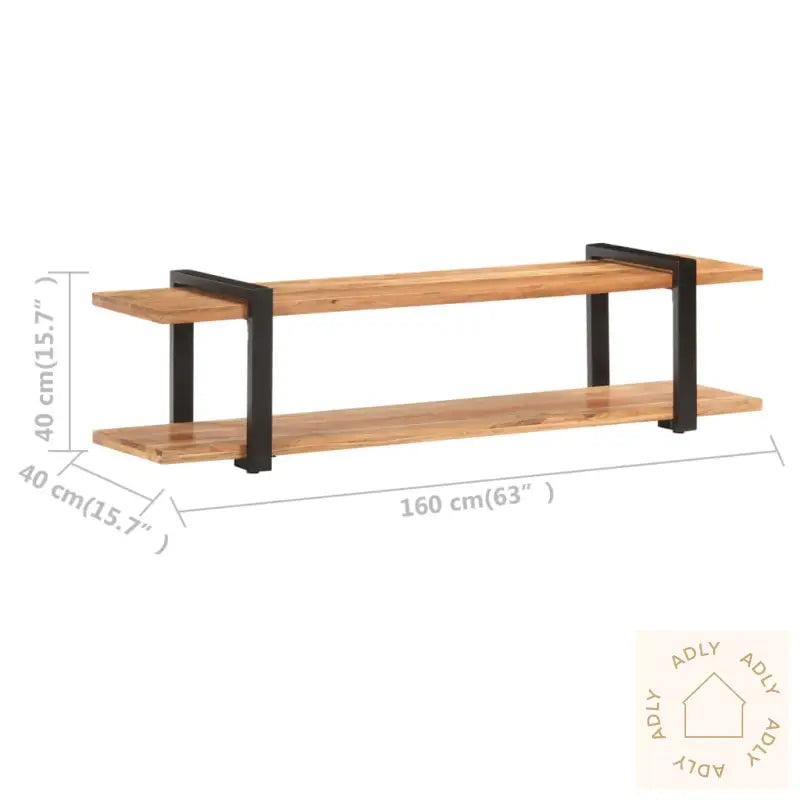 Tv-Benk 160X40X40 Cm Heltre Akasie
