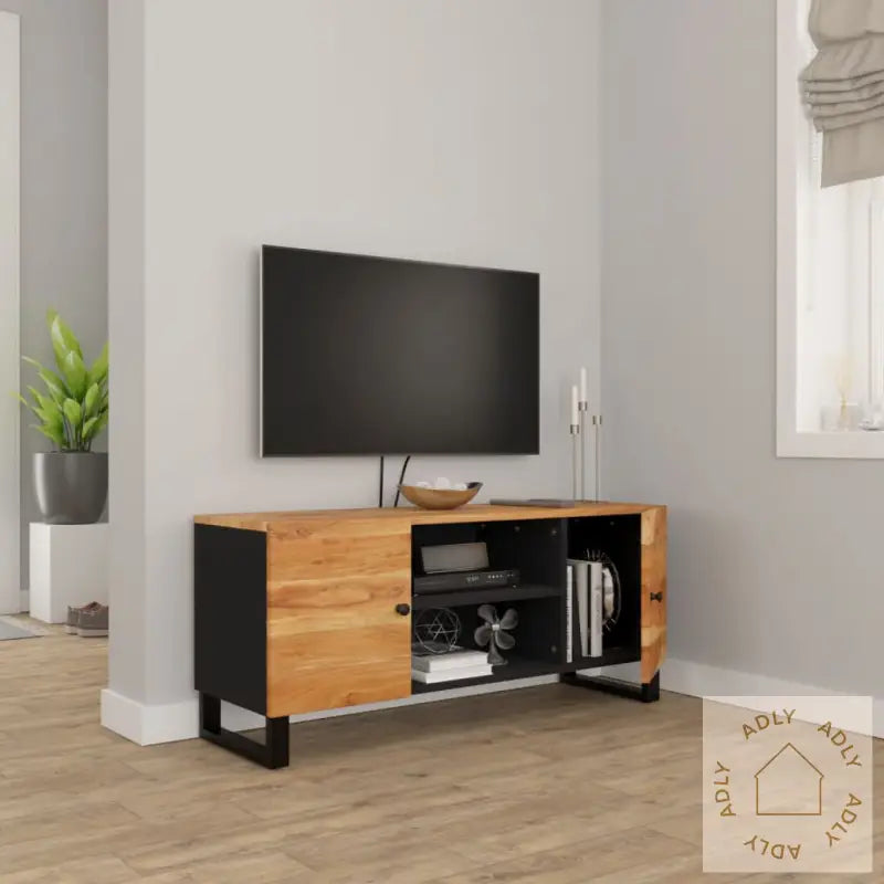 Tv-Benk 105X33X46 Cm Heltre Akasie