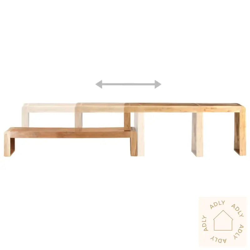 Tv-Benk 2 Deler Heltre Akasie